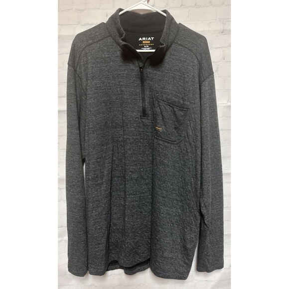 Ariat Rebar Foundation 1/4 Zip Pullover Shirt Men XL - Picture 1 of 4